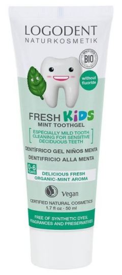 Kids Mint Toothpaste without Fluoride 50 ml